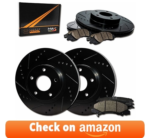 Max Brakes E-Coated Slotted|Drilled Rotors w/Ceramic Brake Pads review