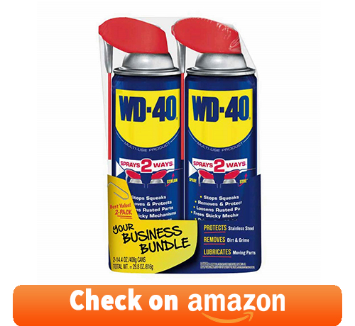 WD-40 - 490224 Multi-Use Product with SMART STRAW SPRAYS 2 WAYS, [2-Pack]: best penetrating oil for seized engine